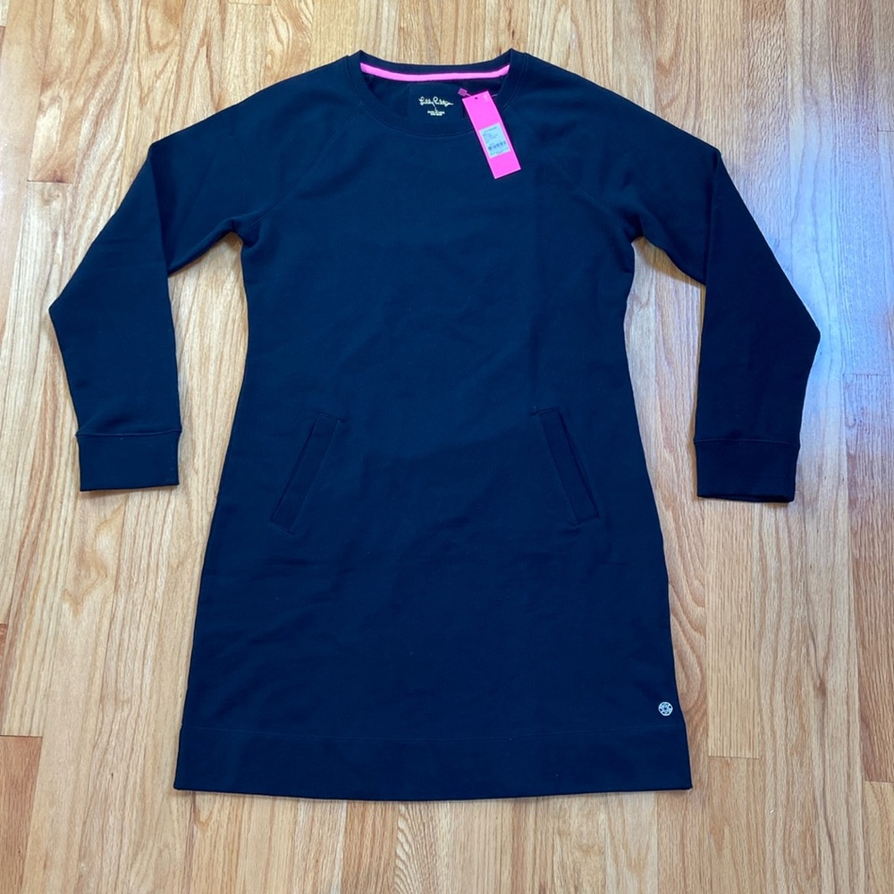 Lilly Pulitzer Beach Comber Dress in Black Terry - NWT